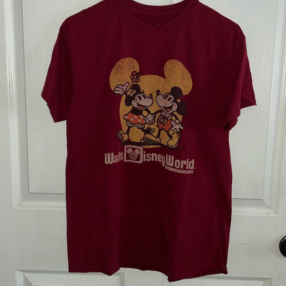 Disney Parks Retro Style Minnie & Mickey Tshirt